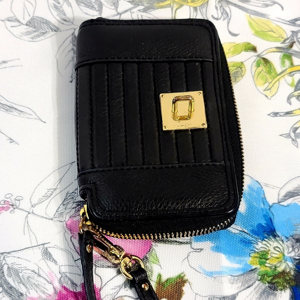 Juicy Couture Black and Cheetah print Wristlet